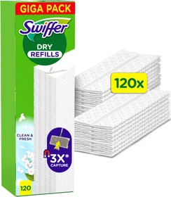 Swiffer Dry Bodentücher Clean & Fresh Nachfüllpack, 123 Stück
