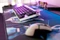 Logitech G Pro Gaming Keyboard, K/DA Edition, TKL, GX-BLUE, USB, FR Vorschaubild