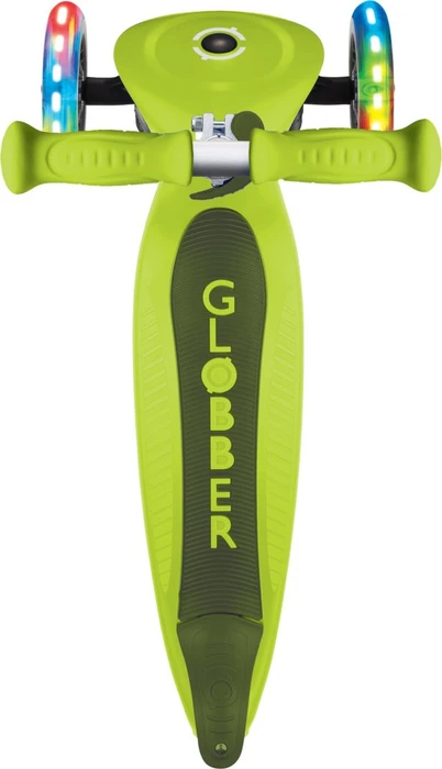 Globber Primo Foldable Lights Kickboard lime green