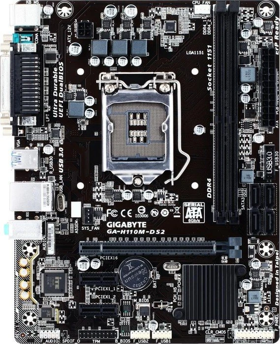 GIGABYTE GA-H110M-DS2 (Intel 1151)