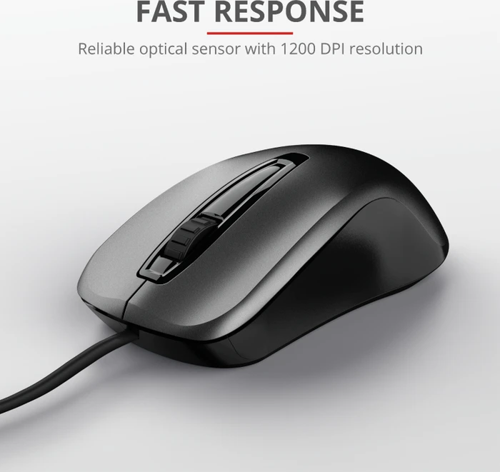 Trust Carve Mouse schwarz, USB