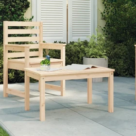 vidaXL Loungetisch Massivholz Kiefer 82.5x50.5cm braun