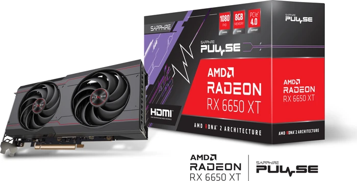 Sapphire Pulse Radeon RX 6650 XT, 8GB GDDR6, HDMI, 3x DP, lite retail