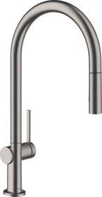 Hansgrohe Talis M54 210 2jet ausziehbar brushed black chrom
