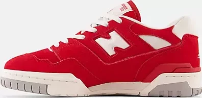 New Balance 550 team red/white/concrete (Herren)