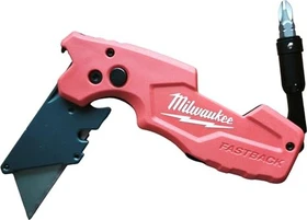 Milwaukee Fastback Klappmesser mit 1/4" Bit-Halter, rot
