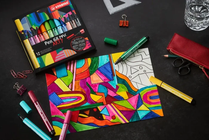 STABILO Pen 68 MAX Arty sortiert, 20er-Set, Metalletui