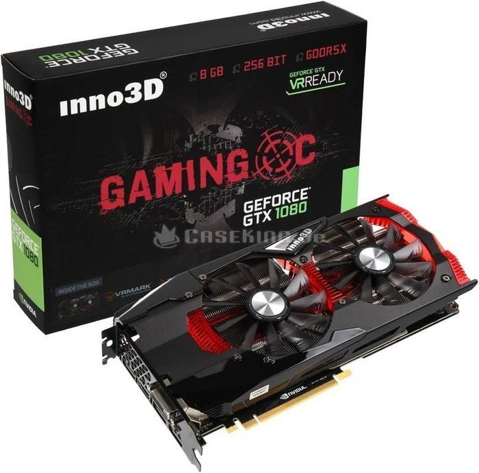 INNO3D GeForce GTX 1080 Gaming OC, 8GB GDDR5X, DVI, HDMI, 3x DP