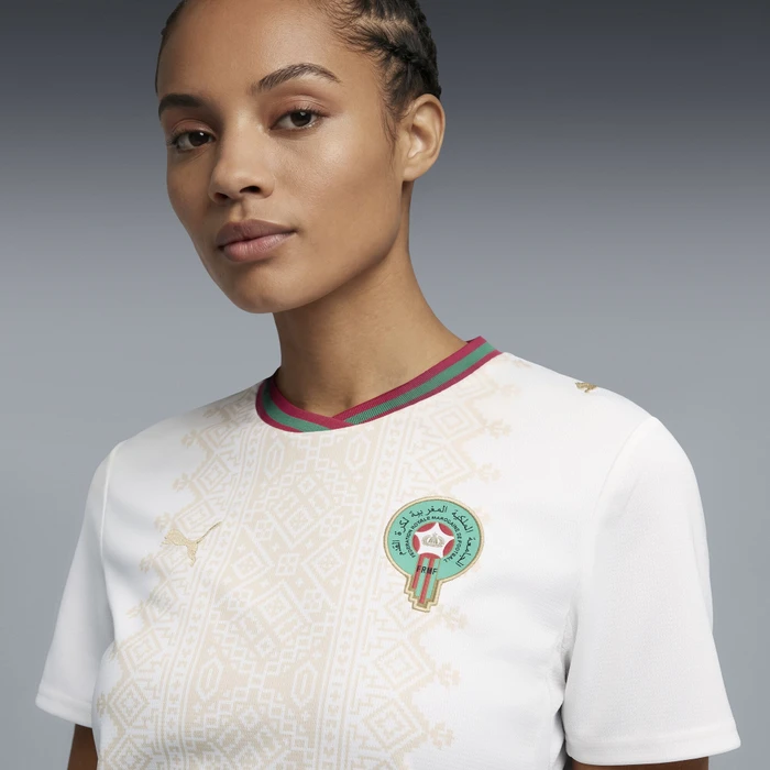 Puma FIFA WM 2026 Marokko Authentic Auswärtstrikot kurzarm puma white/victory gold (Damen)