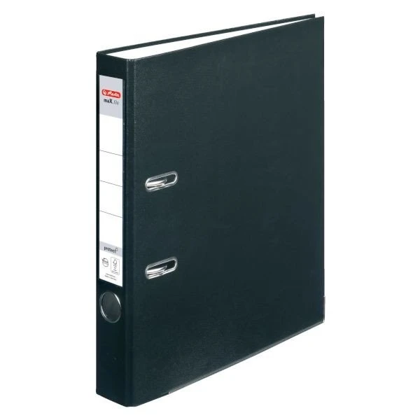 Herlitz maX.file protect Ordner 2-Ring, 50mm, A4, schwarz