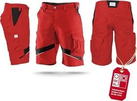 Kübler Activiq Shorts Hose mittelrot/schwarz
