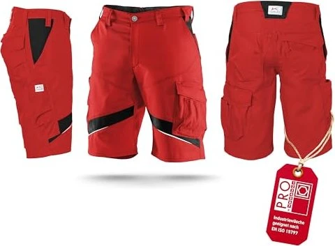 Kübler Activiq Shorts Hose mittelrot/schwarz