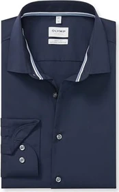 OLYMP Level Five New York Kent Body Fit Hemd langarm kobalt (Herren)