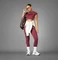 adidas Hyperglam Rib Funktionsshirt kurzarm shadow red (Damen) Vorschaubild