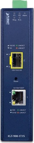 Planet IGT-900-1T1S Industrial Gigabit Managed Medienkonverter, 1x RJ-45, 1x SFP