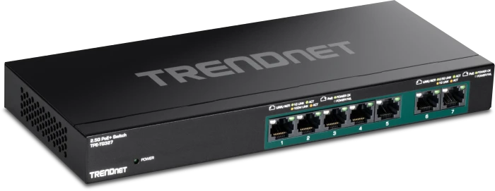 TRENDnet TPE-TG Desktop Gigabit Switch, 7x RJ-45, 70W PoE+