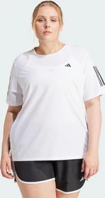 adidas Own The Run große Größen Laufshirt kurzarm weiß (Damen)
