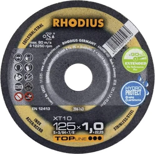 Rhodius TopLine XT 10 Trennscheibe, 125x1x22.23mm, 50 Stück