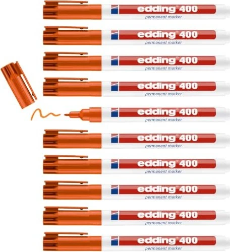 edding 400 Permanentmarker orange, 10er-Pack