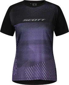 Scott Trail Tuned Trikot kurzarm black/swish purple (Damen)