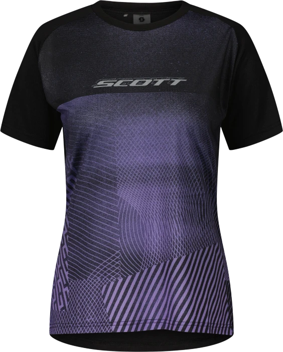 Scott Trail Tuned Trikot kurzarm black/swish purple (Damen)
