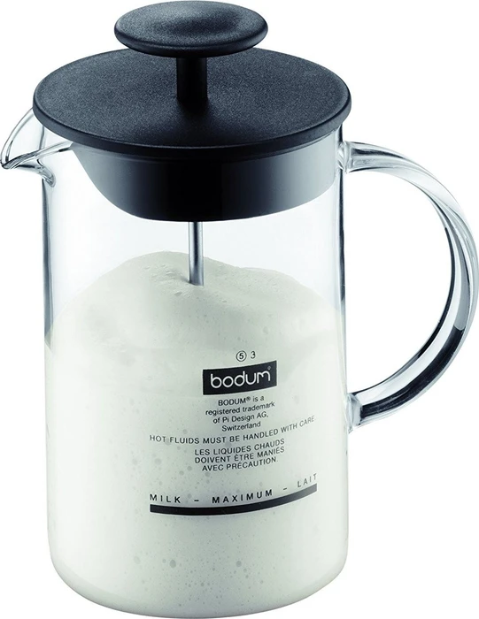Bodum Latteo 250ml manueller Milchaufschäumer schwarz (1446-01)