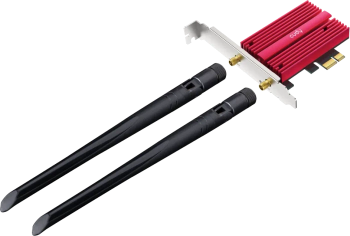 Cudy WLAN-Adapter, Wi-Fi 7, WE9300, BE9300, 2.4GHz/5GHz/6GHz WLAN, Bluetooth 5.4, PCIe x1