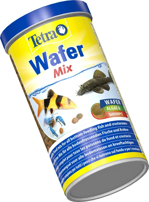 Tetra Wafer Mix Hauptfutter für Bodenfische und Krebse, 480g, 1l