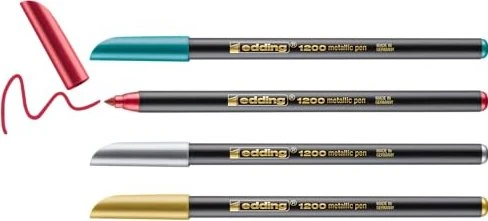 edding 1200 metallic sortiert, 4er-Set