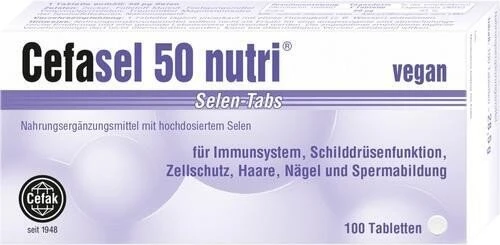 Cefak Cefasel 50 nutri Selen-Tabs, 100 Stück