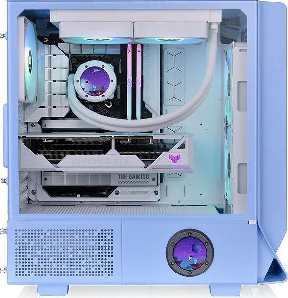 Thermaltake Ceres 350 MX Hydrangea Blue, blau, Glasfenster