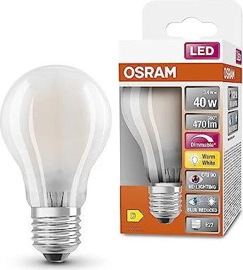 Osram Ledvance Superstar+ Classic A GL FR 40 3.4W/927 E27