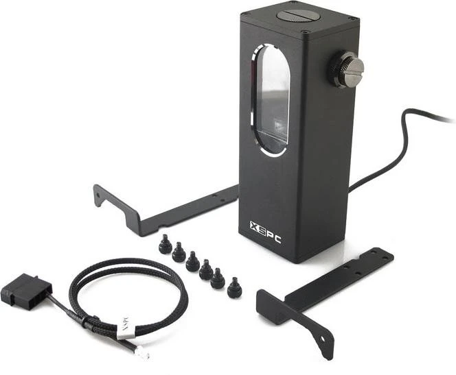 XSPC Ion Reservoir schwarz LED weiß, mit Pumpe