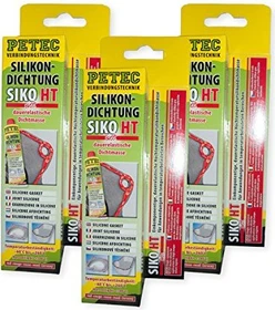 Petec SIKO Silikon-Dichtmasse rot, 70ml