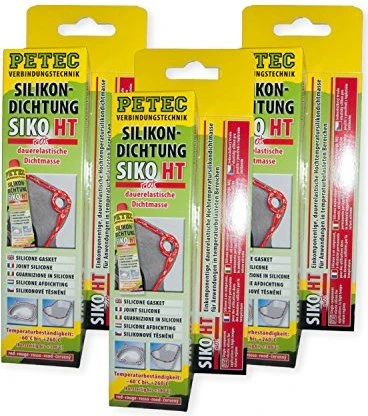Petec SIKO Silikon-Dichtmasse rot, 70ml