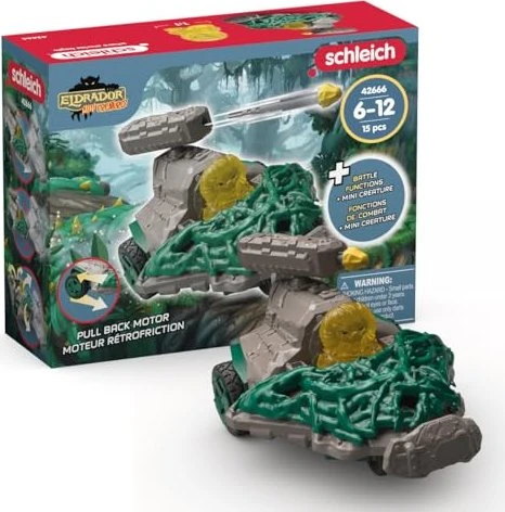 Schleich Eldrador Mini Creatures - Dschungel Düsenjet Fahrzeug mit Mini Cretaure