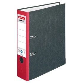 Herlitz maX.file nature Ordner 2-Ring, 80mm, A4, rot