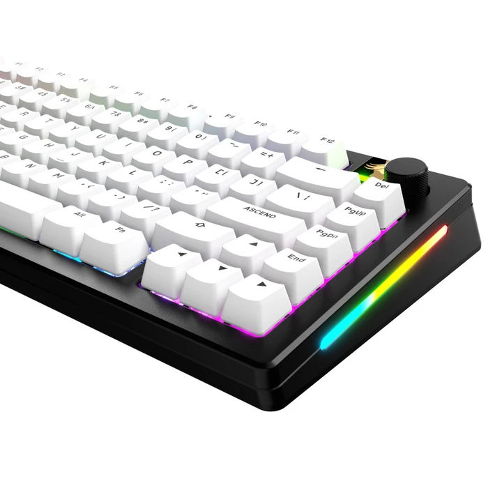 Glorious GPBT Basics Keycaps, Kunststoff (PBT), Classic White, weiß, 130 Tasten, ANSI-US