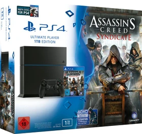Sony PlayStation 4 - 1TB Assassin's Creed: Syndicate & Watch Dogs Bundle schwarz