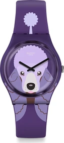 Swatch I love your folk Purple Poodle GV133