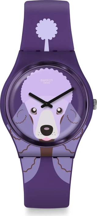 Swatch I love your folk Purple Poodle GV133