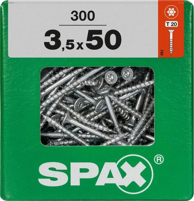 Spax WIROX A9J 4CUT T-STAR plus T20 Universalschraube, 3.5x50mm, 300 Stück (4191010350496)