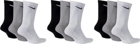 Nike Everyday Cushioned Crew Socken grau/weiß/schwarz, 3 Paare