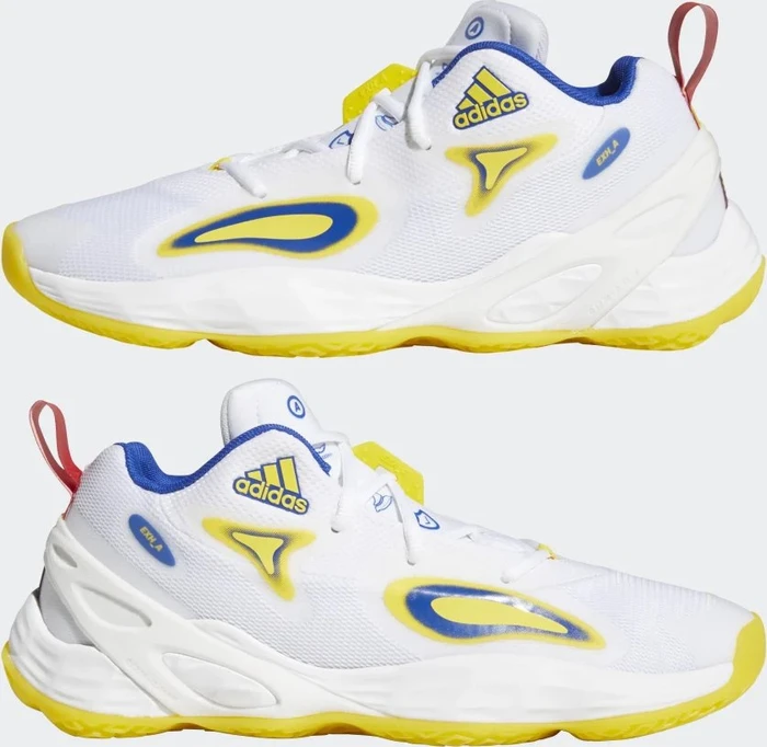 adidas Exhibit A cloud white/team colleg purple/team yellow
