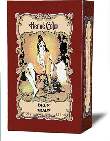 Henné Color Henna Powder Haarfarbe Brown, 100g
