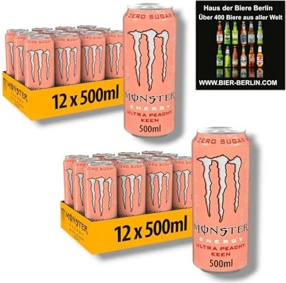 Monster Energy Ultra Peachy Keen Zero Zucker