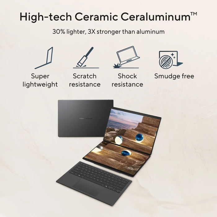 ASUS Zenbook Duo UX8407AA-SN262W, Core Ultra 9 386H, 32GB RAM, 1TB SSD, DE