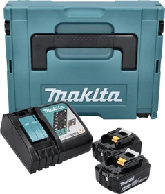 Makita Powersource-Kit Starterset 18V, 6.0Ah, Li-Ionen, 2 Akkus [12.0Ah] [216Wh]