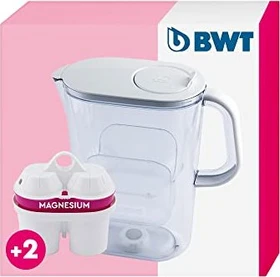 BWT Aqualizer 2.6l Tischwasserfilter inkl. 2 Kartuschen weiß
