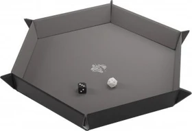 Gamegenic Magnetic Dice Tray Hexagonal schwarz/grau
